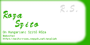roza szito business card